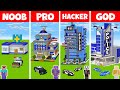 Minecraft NOOB vs PRO vs HACKER vs GOD: POLICE STATION BUILD CHALLENGE in Minecraft / Animation
