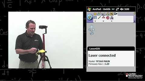 ArcPad LaserGIS TruPulse Training 4 -- Setting up LaserGIS within ArcPad
