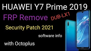 Huawei Y7 Prime 2019 (DUB-LX1) FRP/Google Lock Remove with Octoplus