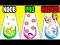 Can We Go NOOB vs PRO vs HACKER In PICKER 3D!? (*MAX LEVEL* FROZEN ELSA HACK!?)