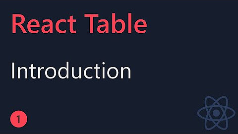 React Table Tutorial from Codevolution - YouTube