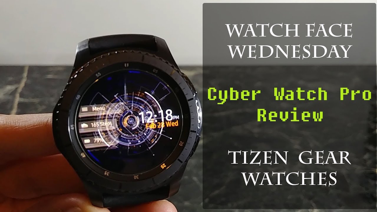 Watch Face Wednesday : Cyber Watch Pro : Tizen Watch Face Review ...