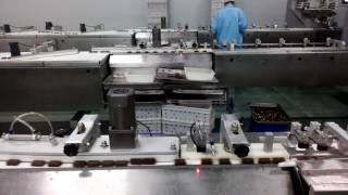 snickers, mars, bounty and cereal bar feeding and packaging line
