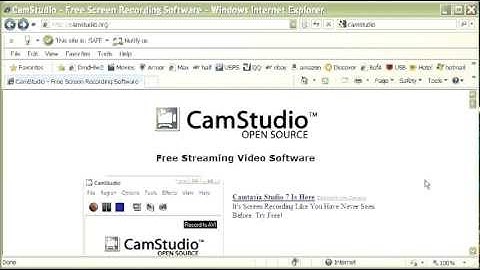 Tutorial - CamStudio 2.0 for Windows XP FREE!