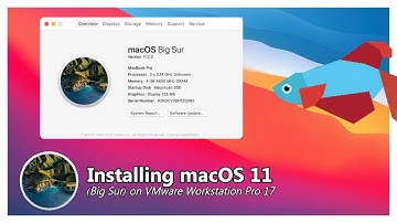 Installing macOS 11 Big Sur on VMware Workstation Pro 17