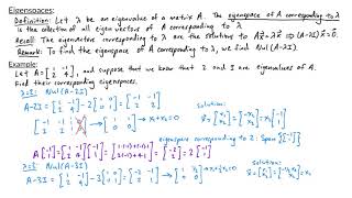 Famous Intro to Linear Algebra - Eigenspaces Net Worth