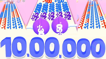 Satisfying mobile game/ Number Master: Run and Merge - number run 3d gameplay Mex level part 9