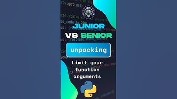 Junior vs Senior: Use Argument Unpacking in Python #python  #programming  #pythontips