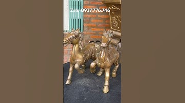 Cặp ngựa Long phụng #đồđồngnguyễnnghi #đồđồngxưa #phongthuy #trendingshorts #đồcổ