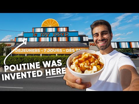 Eating The WORLD'S FIRST POUTINE In Drummondville QC