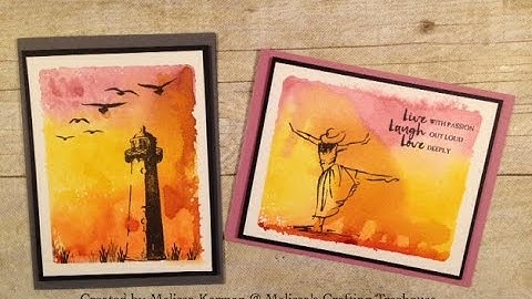 Creating a Watercolor Background with an Acrylic Block