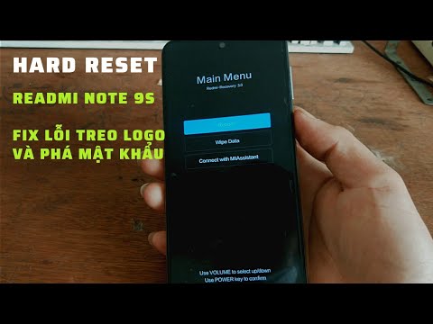 Hard Reset Readmi note 9s – Fix Lỗi Treo Logo & Phá Mật khẩu