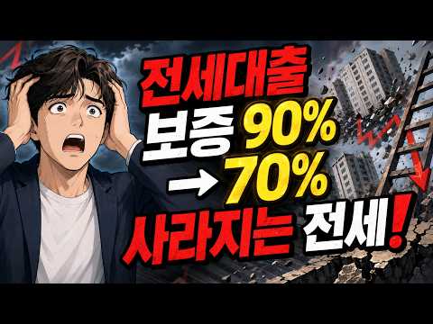 전세대출 보증 90%→70% 충격! 사라지는 전세의 비밀