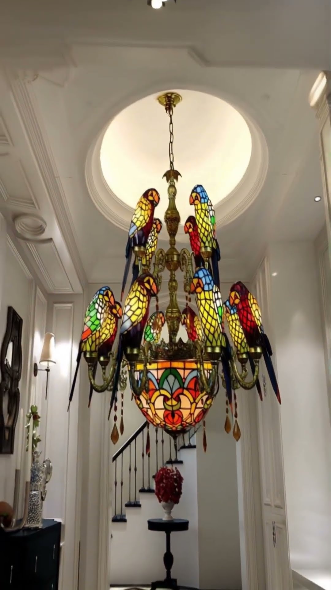 Antique Style Parrot Chandelier Lamp ( # 2054  ) 1️⃣ Product Link in Bio