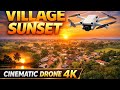 Village Sunset Drone View 🌄 | DJI Mini 4 Pro Cinematic Footage 
