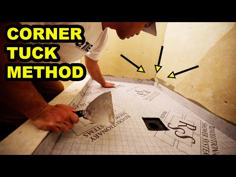 HOW TO ELIMINATE SEAMS ON SHOWER PAN!!!---WATERPROOF MEMBRANE FOR TILE TIPS AND TRICKS