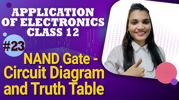 NAND Gate - Circuit Diagram and Truth Table - Logic Gates - Application of Electronics Class 12