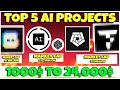 Top 5 early ai projects that can make you a millionaire in 2025 retire early