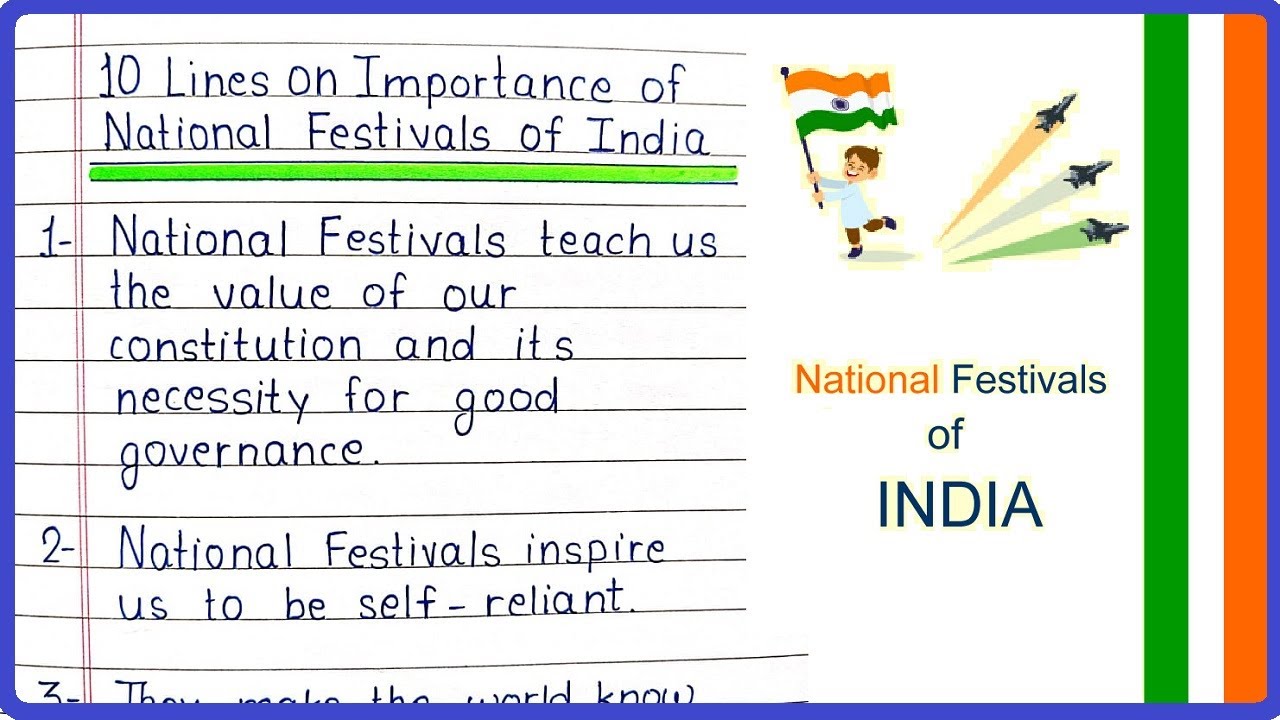essay for national festivals