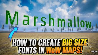 How To Create Big Size Fonts In PUBG WoW Map! 🔥 | BGMI WoW map Text Generator Trick screenshot 3