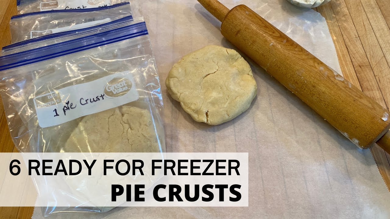 6 Pie Crusts ready for freezer in 10 min!