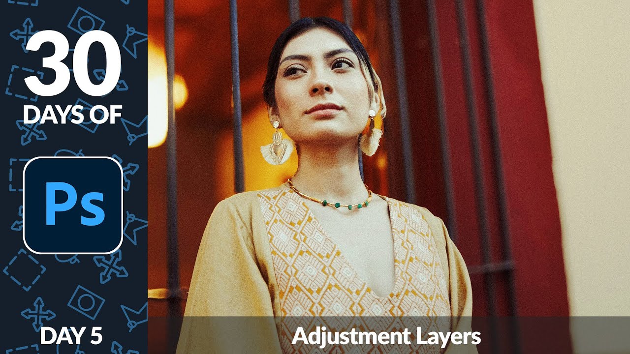 How to Use Adjustment Layers in Photoshop - Day 5 - YouTube