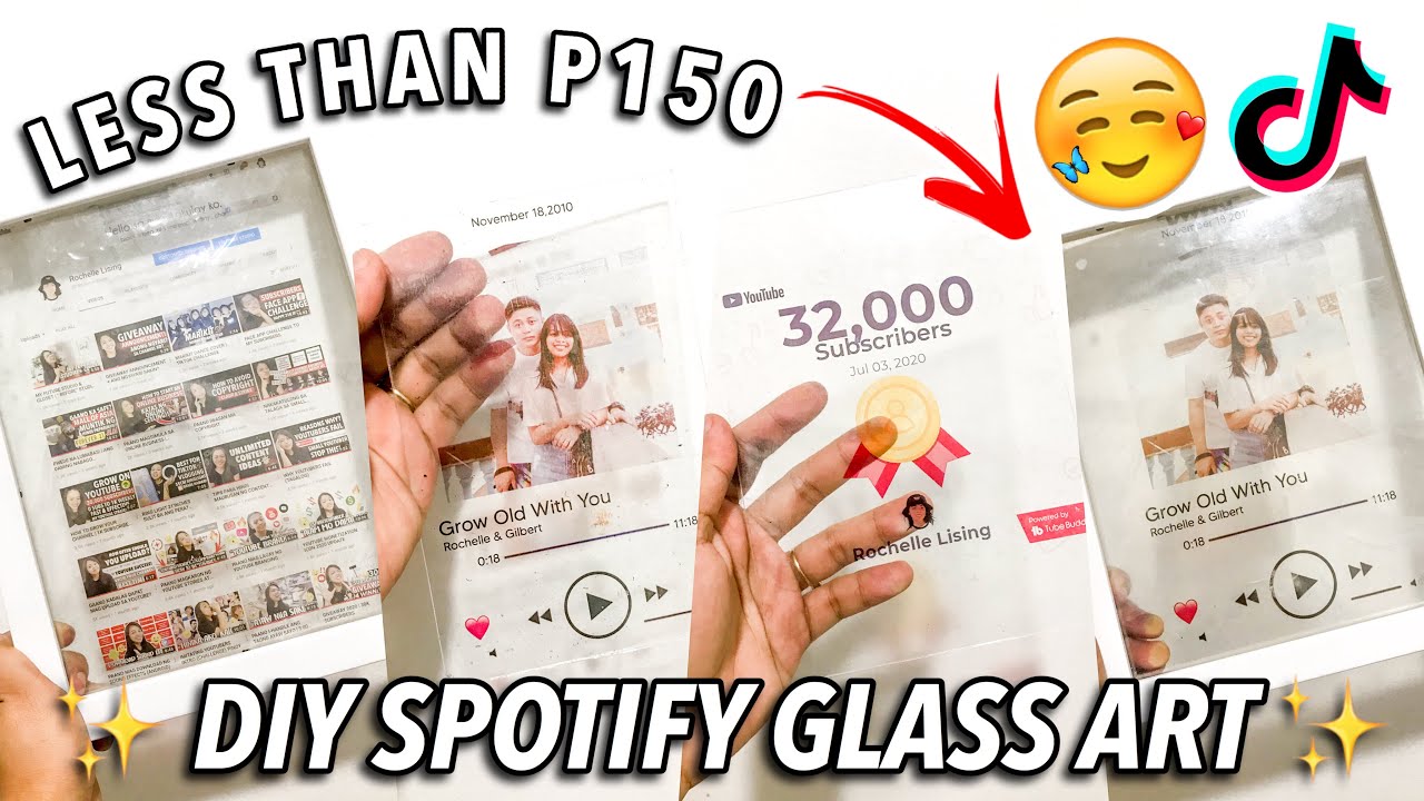 How To Make Spotify Glass Art Template Youtube