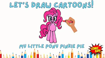 How to Draw My Little Pony Pinkie Pie | Drawing Tutorial for Kids