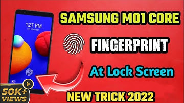 How To Set Fingerprint Lock In Samsung M01 Core || Samsung m01 core me fingerprint kaise lagaen