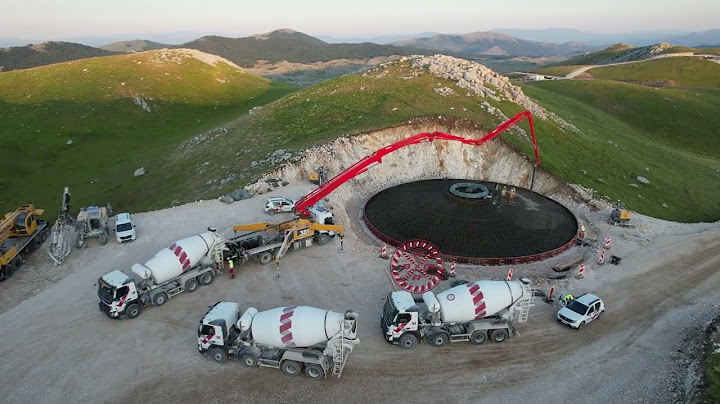 Betoniranja temelja za vjetrenjaču 3/8 u sklopu radova na izgradnji vjetroparka Gvozd