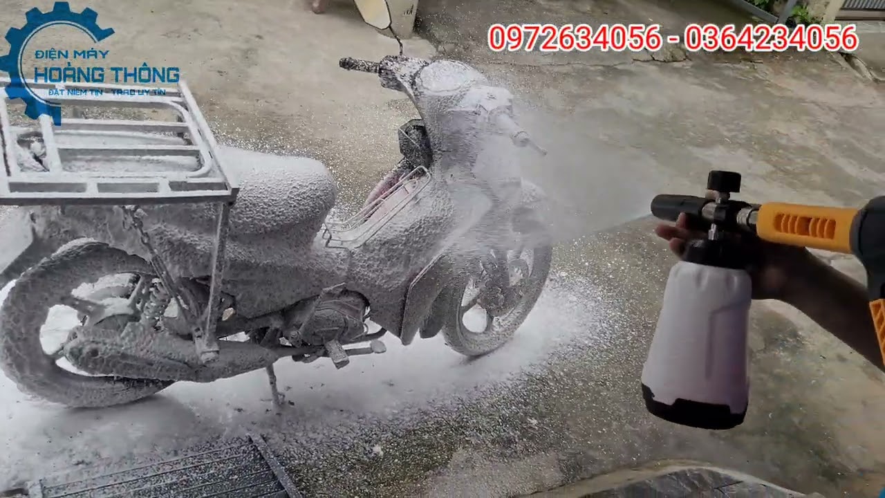 MÁY RỬA XE G900 TUA CHẬM NAM CHÂM VĨNH CỬU CHẠY ĐƯỢC ĐIỆN ÁP YẾU 