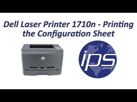 Dell 1710n - Printing the Configuration Sheet