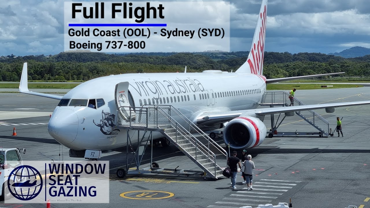 Full Flight / Gold Coast to Sydney / Boeing 737800 Virgin Australia