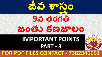 జంతు కణజాలం | AP & TS BIOLOGY TEXT BOOK IMPORTANT BITS IN TELUGU MEDIUM
