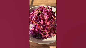 My Mom Lost OVER 13 Pounds Eating THIS 😲 Red #Cabbage Slaw Daily! 💜 #slawrecipe #coleslaw #lowcarb