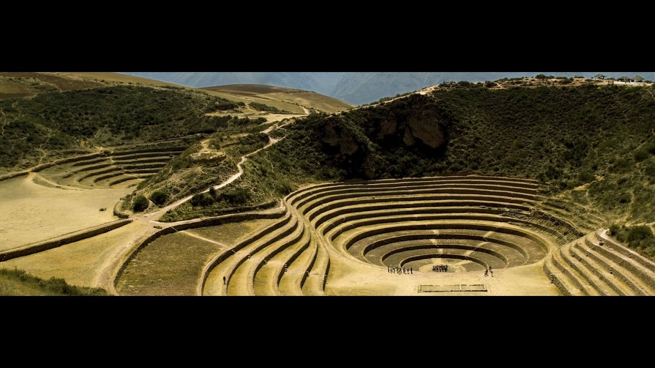 inca agriculture complex or amphitheater moray in peru inca agriculture