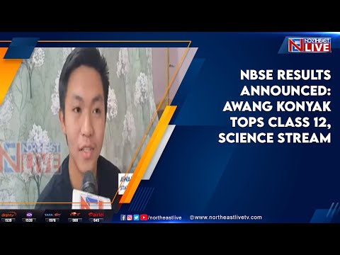 NBSE results announced: Awang Konyak tops Class 12, Science stream