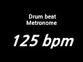 125 bpm metronome drum