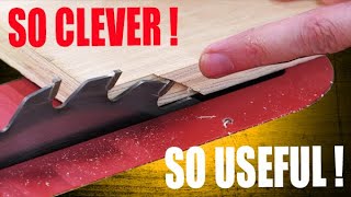 NO JIGS! Turn a table saw into a jointer to straighten boards!