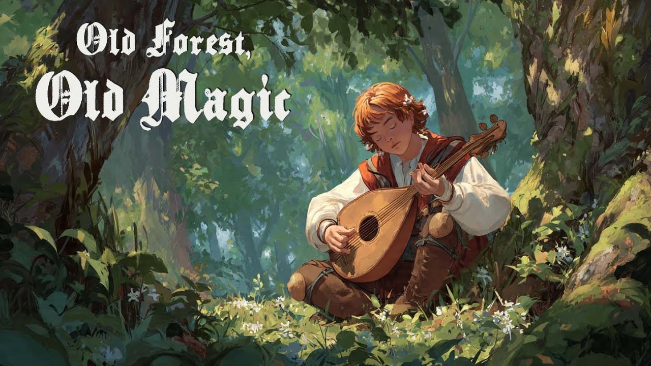 Celtic Fantasy Music - Tranquil Enchanted Elven Forest Soundscape at Night / Focus for Work