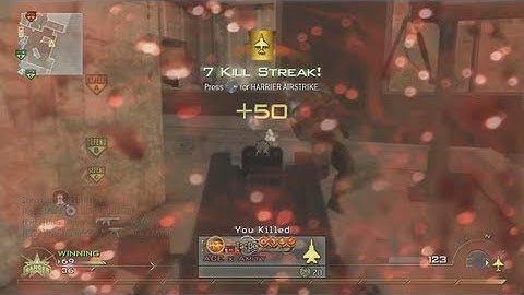 Harrier Streak on a 1-Bar Connection (clip) [MW2]
