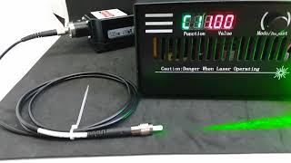 Fiber coupled laser modules for light induced micromotors