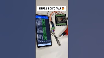 How to: Testing a high-temp sensor with ESP32 🔥  #esp32 #arduino #electronics #engineering  #diytech