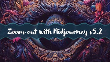 Midjourney v5.2 Zoom Out (AI Outpainting): Creating an Infinite Zoom-In Effect with a Closeup Eye