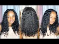 THE BEST BRAIDOUT ON RELAXED HAIR - Flawless Defined Curls using Curly Clip Ins! | Lex Sinclair