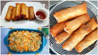 Iftar Special Recipe | Spring Roll Recipe | Make And Freeze Snacks | Iftar Snacks | Vegetable Snacks