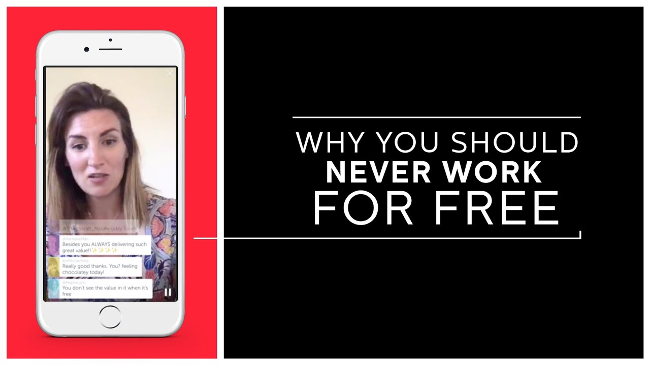 Why you should never work for free - YouTube