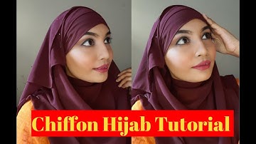 How I wear Short Chiffon Hijab || with Full Chest & Back Coverage|| Hijab Tuitorial 2021