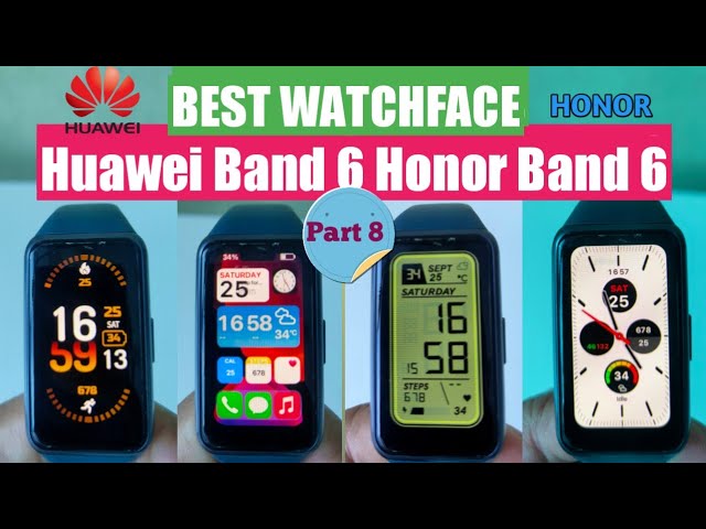 Huawei & Honor Band 6 / Band 7 / Band 8 Watchfaces