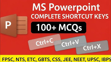 MS PowerPoint Shortcut Keys Complete MCQs | 100+ PowerPoint MCQs for Test Prep| Learn with Ehtisham